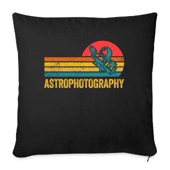 Astronomy Astrophotographer Stargazing - Sofa pillowcase 17,3'' x 17,3'' (45 x 45 cm) - black - Front