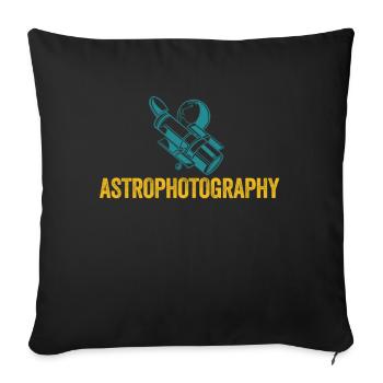 Astronomy Astrophotographer Stargazing - Sofa pillowcase 17,3'' x 17,3'' (45 x 45 cm) - black - Front
