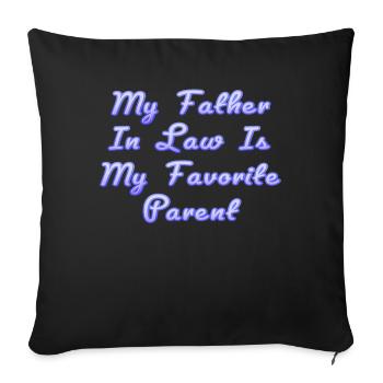 Plaisir familial préféré du fils et du père - A - Housse de coussin décorative 45 x 45 cm - noir - Devant
