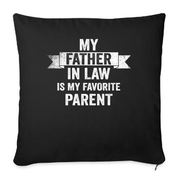 Plaisir familial préféré du fils et du père - A - Housse de coussin décorative 45 x 45 cm - noir - Devant