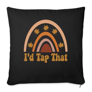 Maple Tree Essence Men Women Funny - Sofa pillowcase 17,3'' x 17,3'' (45 x 45 cm) - black - Front
