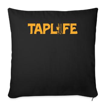 Sirop d’érable Tapper Hommes Femmes Automne - Housse de coussin décorative 45 x 45 cm - noir - Devant
