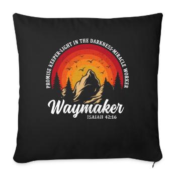 Wegmacher Promise Keeper Wundertäter - Sofakissenbezug 45 x 45 cm - Schwarz - Vorne