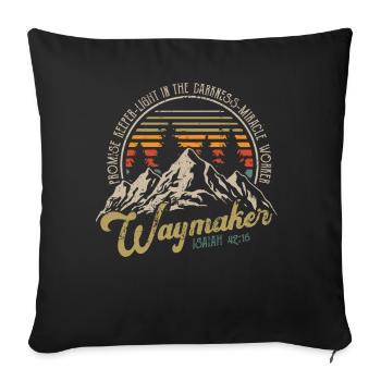 Wegmacher Promise Keeper Wundertäter - Sofakissenbezug 45 x 45 cm - Schwarz - Vorne