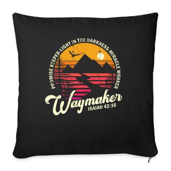 Wegmacher Promise Keeper Wundertäter - Sofakissenbezug 45 x 45 cm - Schwarz - Vorne