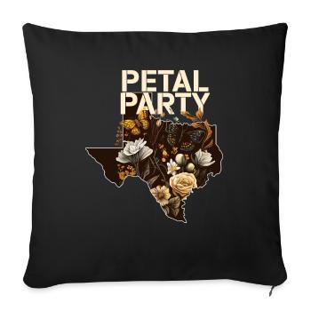 Wildflower Fields Wildflowers Bluebonnet - Sofa pillowcase 17,3'' x 17,3'' (45 x 45 cm) - black - Front