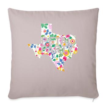 Wildflower Fields Wildflowers Bluebonnet - Sofa pillowcase 17,3'' x 17,3'' (45 x 45 cm) - light taupe - Front