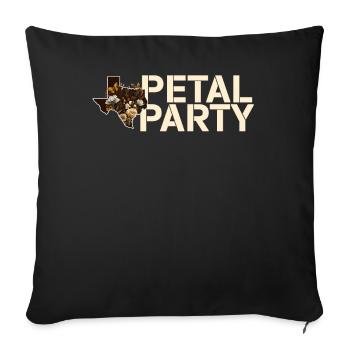 Wildflower Fields Wildflowers Bluebonnet - Sofa pillowcase 17,3'' x 17,3'' (45 x 45 cm) - black - Front