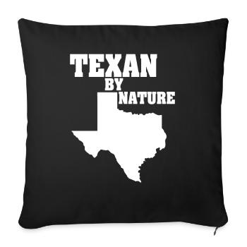 Wildflower Fields Wildflowers Bluebonnet - Sofa pillowcase 17,3'' x 17,3'' (45 x 45 cm) - black - Front