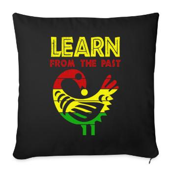 Sankofa Symbol Adinkra Ghana Black - Sofa pillowcase 17,3'' x 17,3'' (45 x 45 cm) - black - Front