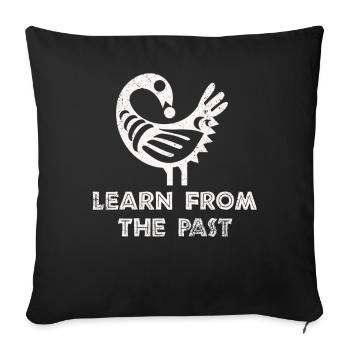 Sankofa Symbol Adinkra Ghana Black - Sofa pillowcase 17,3'' x 17,3'' (45 x 45 cm) - black - Front
