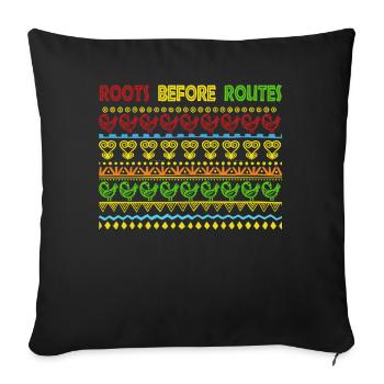 Sankofa Symbol Adinkra Ghana Black - Sofa pillowcase 17,3'' x 17,3'' (45 x 45 cm) - black - Front