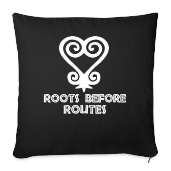Sankofa Symbol Adinkra Ghana Black - Sofa pillowcase 17,3'' x 17,3'' (45 x 45 cm) - black - Front