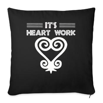 Sankofa Symbol Adinkra Ghana Black - Sofa pillowcase 17,3'' x 17,3'' (45 x 45 cm) - black - Front