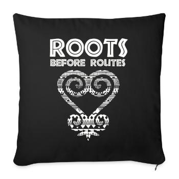Sankofa Symbol Adinkra Ghana Black - Sofa pillowcase 17,3'' x 17,3'' (45 x 45 cm) - black - Front