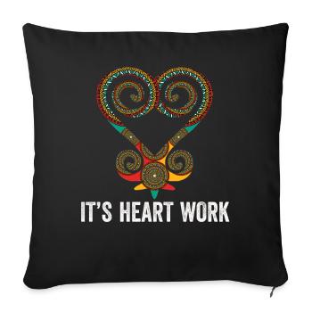 Sankofa Symbol Adinkra Ghana Black - Sofa pillowcase 17,3'' x 17,3'' (45 x 45 cm) - black - Front