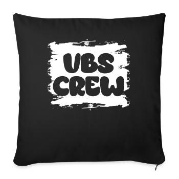 VBS Colorful Bible Vacation School Love - Sofa pillowcase 17,3'' x 17,3'' (45 x 45 cm) - black - Front