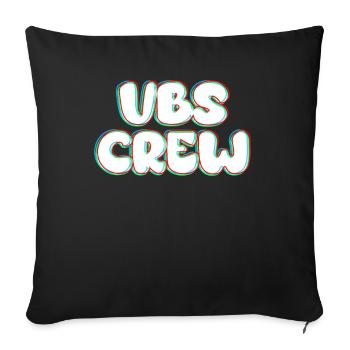 VBS Colorful Bible Vacation School Love - Sofa pillowcase 17,3'' x 17,3'' (45 x 45 cm) - black - Front