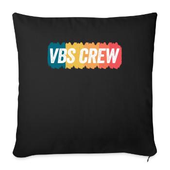VBS Colorful Bible Vacation School Love - Sofa pillowcase 17,3'' x 17,3'' (45 x 45 cm) - black - Front