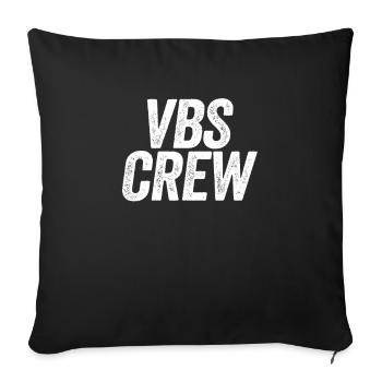 VBS Colorful Bible Vacation School Love - Sofa pillowcase 17,3'' x 17,3'' (45 x 45 cm) - black - Front