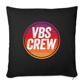VBS Colorful Bible Vacation School Love - Sofa pillowcase 17,3'' x 17,3'' (45 x 45 cm) - black - Front