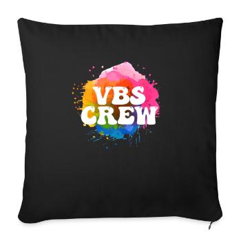 VBS Colorful Bible Vacation School Love - Sofa pillowcase 17,3'' x 17,3'' (45 x 45 cm) - black - Front