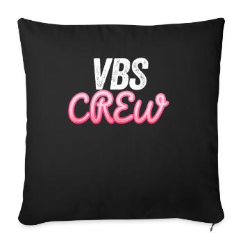VBS Colorful Bible Vacation School Love - Sofa pillowcase 17,3'' x 17,3'' (45 x 45 cm) - black - Front