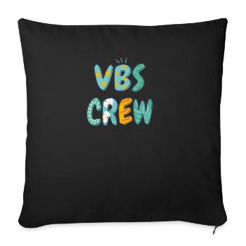 VBS Colorful Bible Vacation School Love - Sofa pillowcase 17,3'' x 17,3'' (45 x 45 cm) - black - Front