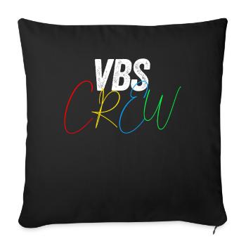 VBS Colorful Bible Vacation School Love - Sofa pillowcase 17,3'' x 17,3'' (45 x 45 cm) - black - Front