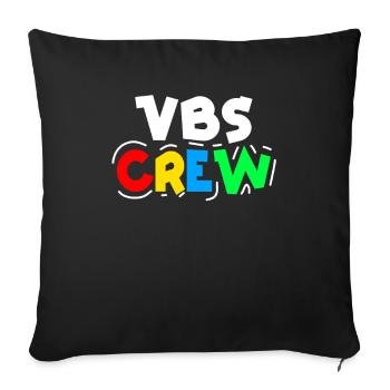 VBS Colorful Bible Vacation School Love - Sofa pillowcase 17,3'' x 17,3'' (45 x 45 cm) - black - Front