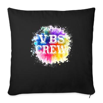 VBS Colorful Bible Vacation School Love - Sofa pillowcase 17,3'' x 17,3'' (45 x 45 cm) - black - Front