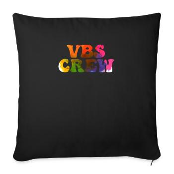 VBS Colorful Bible Vacation School Love - Sofa pillowcase 17,3'' x 17,3'' (45 x 45 cm) - black - Front