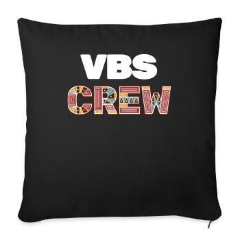 VBS Colorful Bible Vacation School Love - Sofa pillowcase 17,3'' x 17,3'' (45 x 45 cm) - black - Front