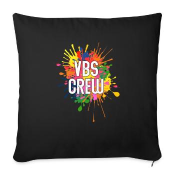 VBS Colorful Bible Vacation School Love - Sofa pillowcase 17,3'' x 17,3'' (45 x 45 cm) - black - Front