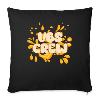 VBS Colorful Bible Vacation School Love - Sofa pillowcase 17,3'' x 17,3'' (45 x 45 cm) - black - Front