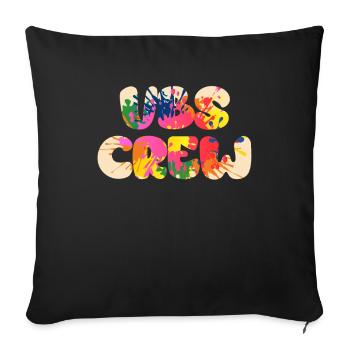 VBS Colorful Bible Vacation School Love - Sofa pillowcase 17,3'' x 17,3'' (45 x 45 cm) - black - Front