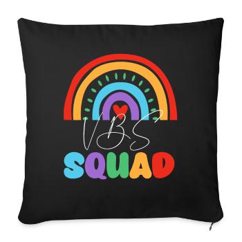 VBS Summer Love Squad Christian Bible - Sofa pillowcase 17,3'' x 17,3'' (45 x 45 cm) - black - Front