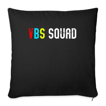 VBS Summer Love Squad Christian Bible - Sofa pillowcase 17,3'' x 17,3'' (45 x 45 cm) - black - Front