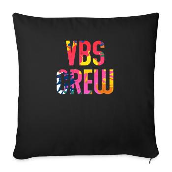 VBS Colorful Bible Vacation School Love - Sofa pillowcase 17,3'' x 17,3'' (45 x 45 cm) - black - Front
