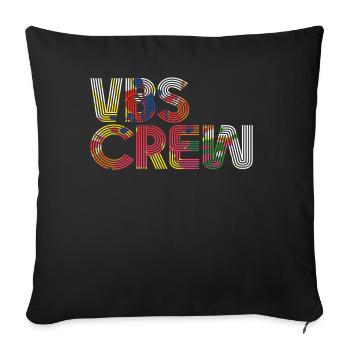 VBS Colorful Bible Vacation School Love - Sofa pillowcase 17,3'' x 17,3'' (45 x 45 cm) - black - Front