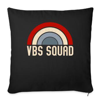 VBS Summer Love Squad Christian Bible - Sofa pillowcase 17,3'' x 17,3'' (45 x 45 cm) - black - Front