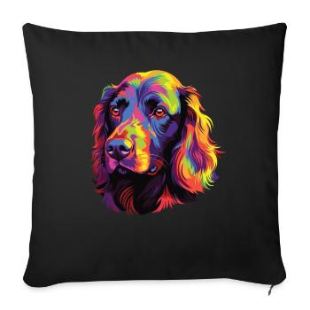 Aquarelle coloré Boykin Spaniel - Housse de coussin décorative 45 x 45 cm - noir - Devant