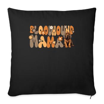 Bloodhound Groovy Bloodhound Maman - Housse de coussin décorative 45 x 45 cm - noir - Devant