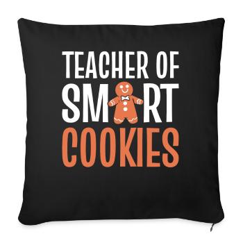 Teacher Of Smart Cookies Bäcker - Sofakissenbezug 45 x 45 cm - Schwarz - Vorne