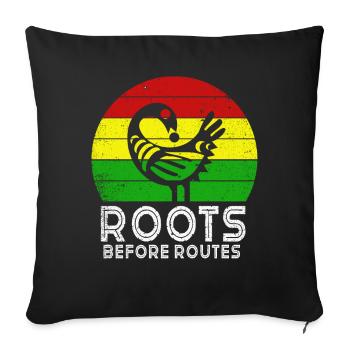 Sankofa Symbol Adinkra Ghana Black - Sofa pillowcase 17,3'' x 17,3'' (45 x 45 cm) - black - Front