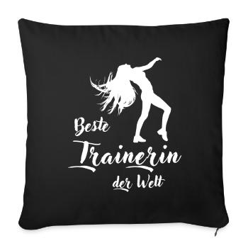 Trainers Gift Best Coach in the World - Sofa pillowcase 17,3'' x 17,3'' (45 x 45 cm) - black - Front