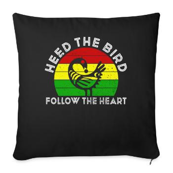 Sankofa Symbol Adinkra Ghana Black - Sofa pillowcase 17,3'' x 17,3'' (45 x 45 cm) - black - Front