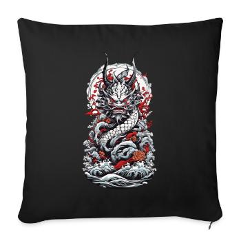 Sea Monster Aesthetic Yokai Japanese Oni - Sofa pillowcase 17,3'' x 17,3'' (45 x 45 cm) - black - Front