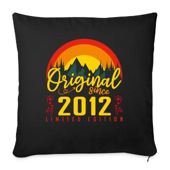Geburtstag 2012 Geburtstag Jahrgang 2012 Geschenk - Sofakissenbezug 45 x 45 cm - Schwarz - Vorne