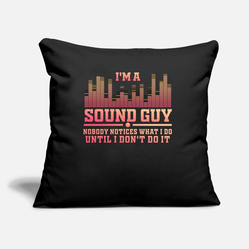 Le gars du son n’est pas un magicien Housse de coussin décorative 45 x 45 cm